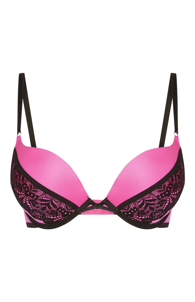 Pink Black A-C Maximise Bra